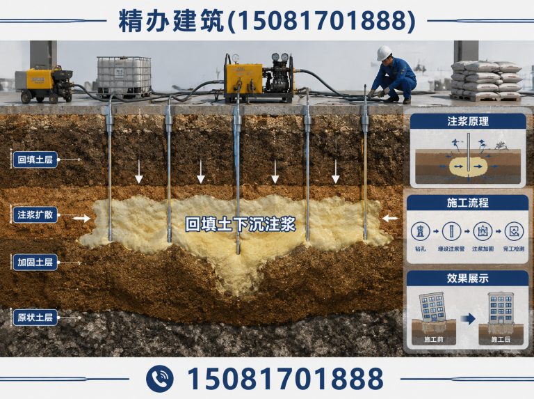 邯山区回填土下沉注浆展示图